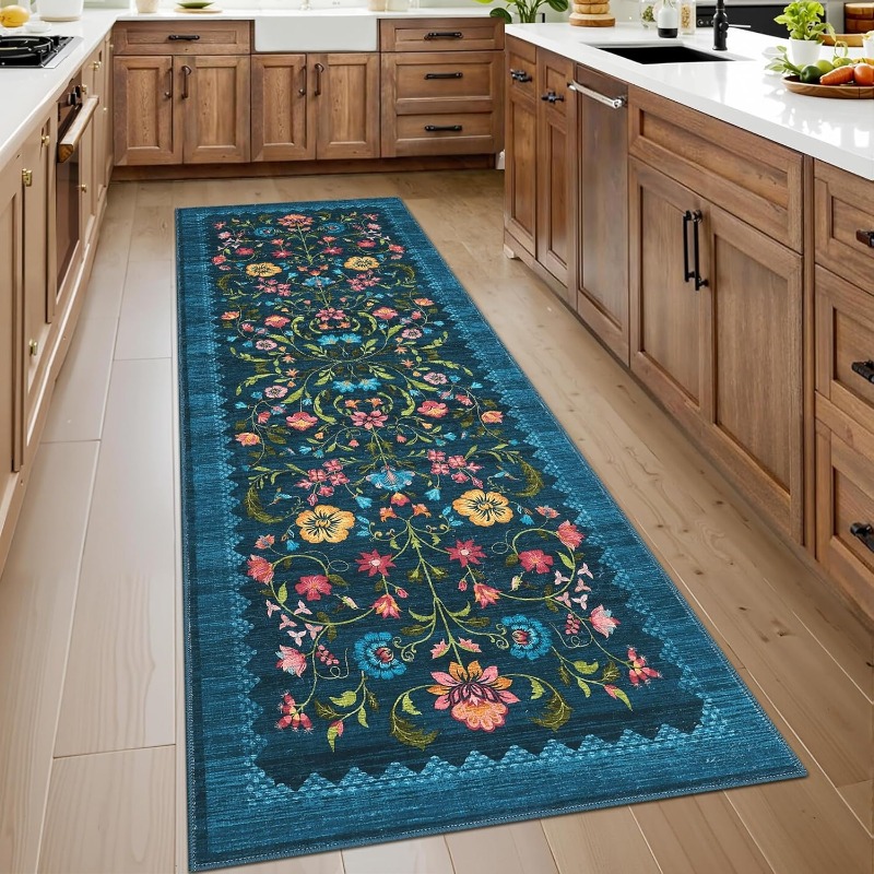 Printing On Commercial - Alfombra Retro con estampado Floral de