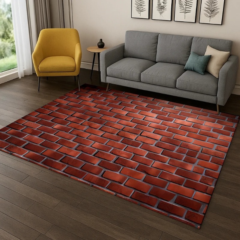 Commercial Wall Printing - Alfombra de construcción de piedra de