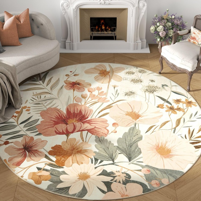 Printing On Commercial - Alfombra redonda para sala de estar,