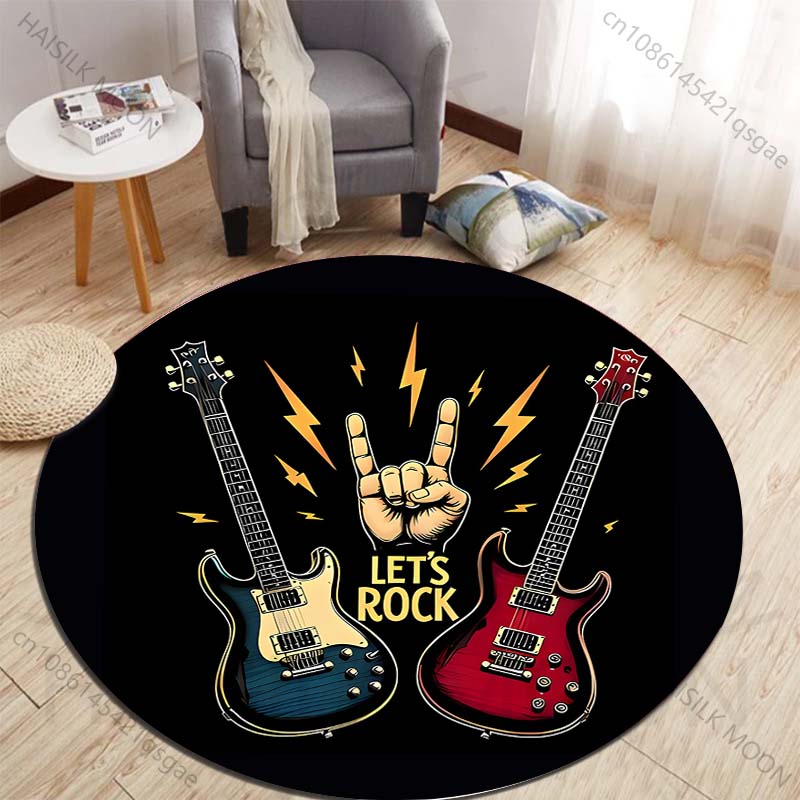 Alfombra redonda con estampado - Commercial Printing Icon reseña y precio